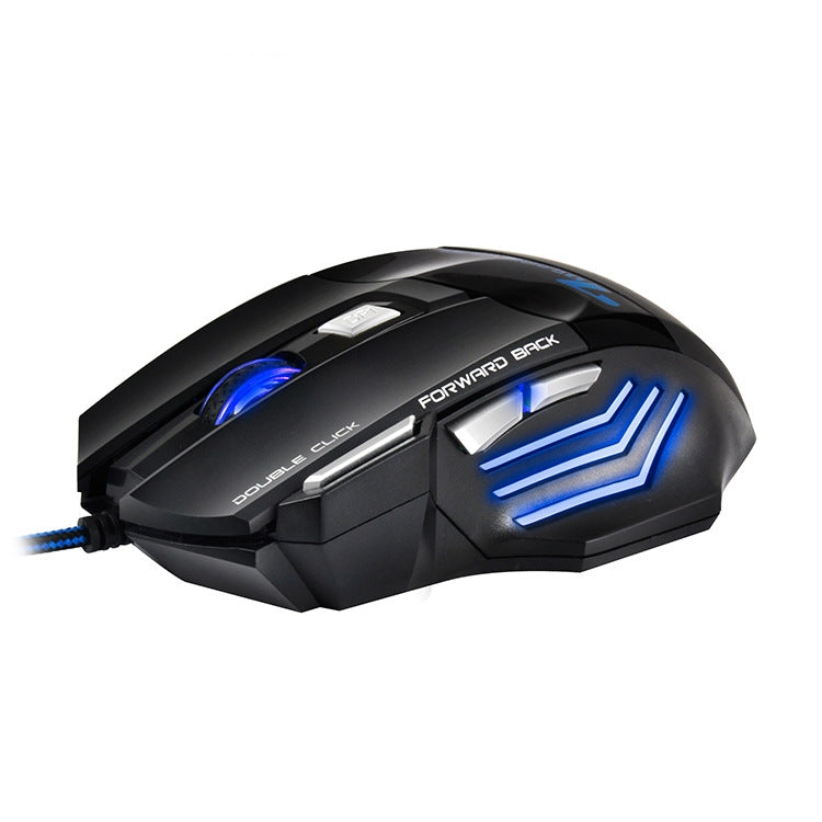 IMICE X7 Wired Gaming Mouse - 2400 DPI, 7 Programmable Buttons, RGB Breathing Light