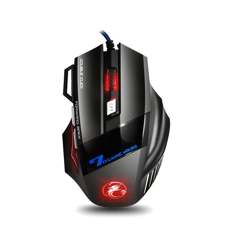 IMICE X7 Wired Gaming Mouse - 2400 DPI, 7 Programmable Buttons, RGB Breathing Light
