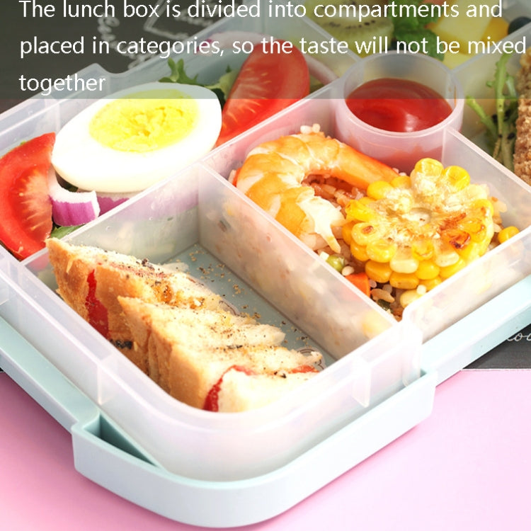 XINGCHENG XC-451 Microwave Student Lunch Box Plastic Compartment Portable Lunch Box