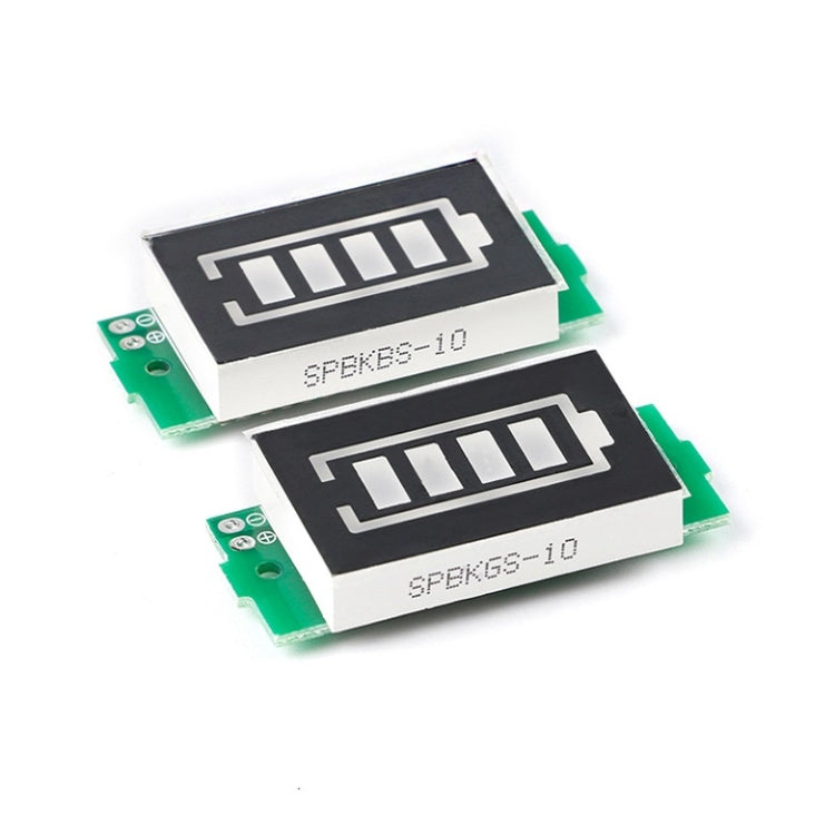 Lithium Battery Fuel Gauge Display Module - LED Capacity Indicator (Green/Blue)