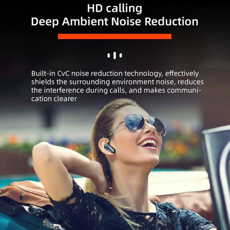 YX02 With Digital Display Hanging Ear Bone Conduction Bluetooth Headset, YX02 Black, YX02 Grey, YX02 Red, YX02 Pink