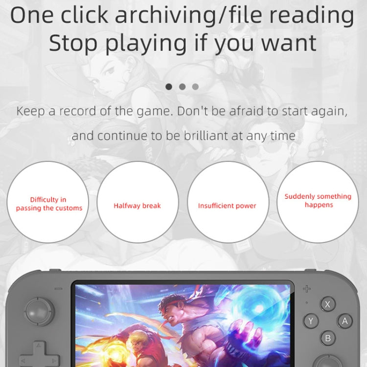 RG3000 Handheld Game Console with Dual Handle Support - Mini Retro Gaming