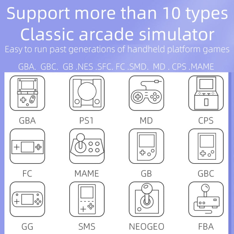 RG3000 Handheld Game Console with Dual Handle Support - Mini Retro Gaming