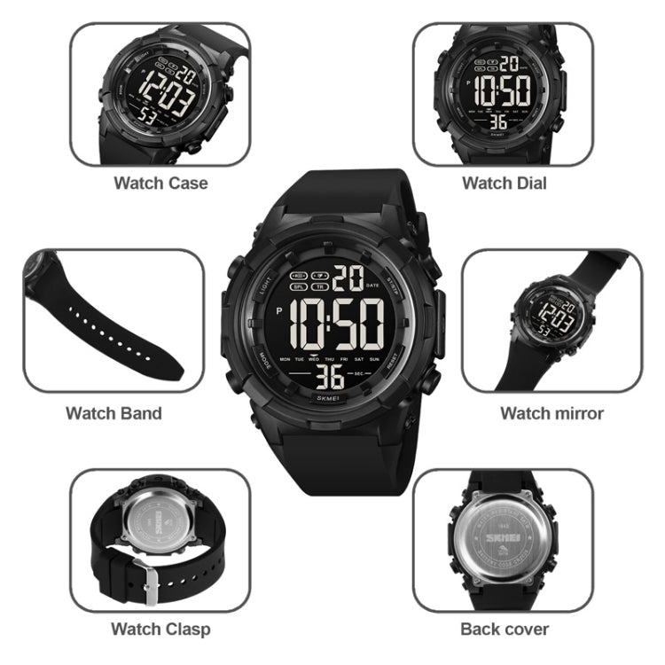 SKMEI 1845 Outdoor Waterproof Large Dial Multifunctional Sports Men Watch