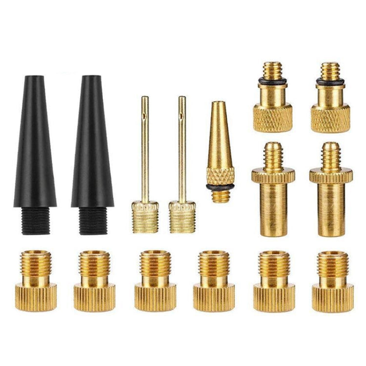 Bicycle Valve Adapter Set - Multi-Piece Bike Pump Accessories Kit