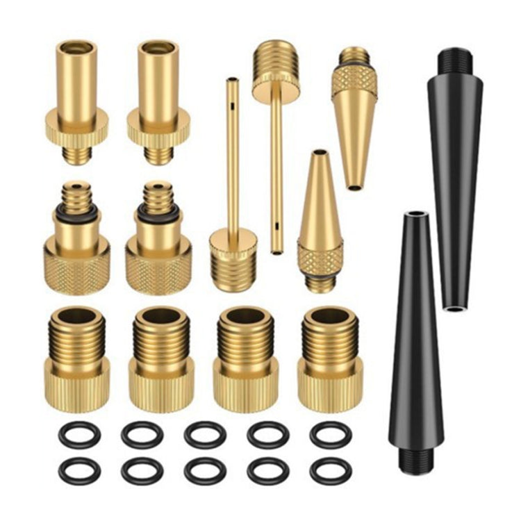 Bicycle Valve Adapter Set - Multi-Piece Bike Pump Accessories Kit