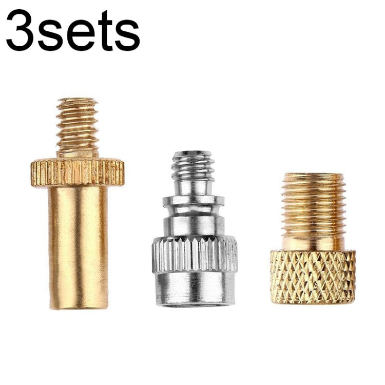 Bicycle Valve Adapter Set - Multi-Piece Bike Pump Accessories Kit