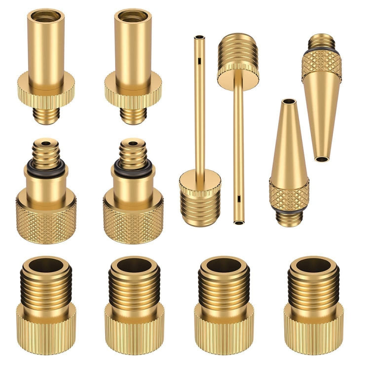 Bicycle Valve Adapter Set - Multi-Piece Bike Pump Accessories Kit