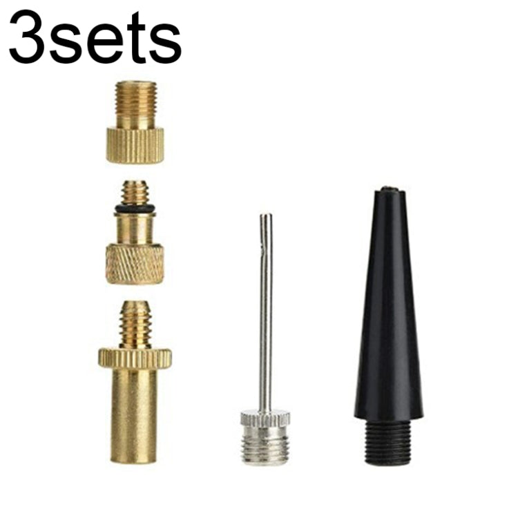 Bicycle Valve Adapter Set - Multi-Piece Bike Pump Accessories Kit