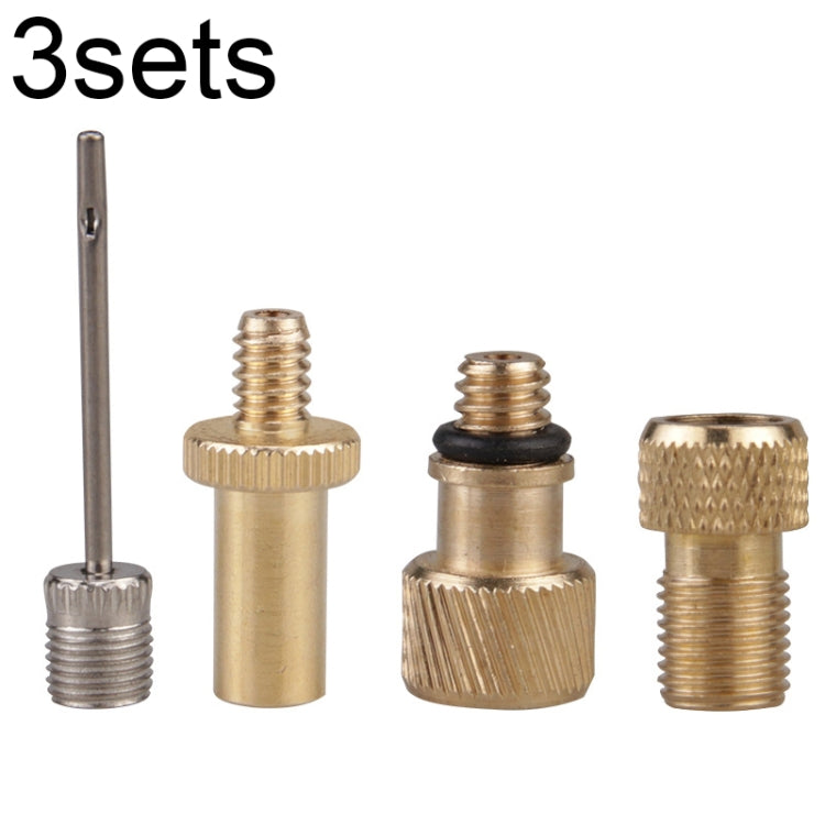 Bicycle Valve Adapter Set - Multi-Piece Bike Pump Accessories Kit