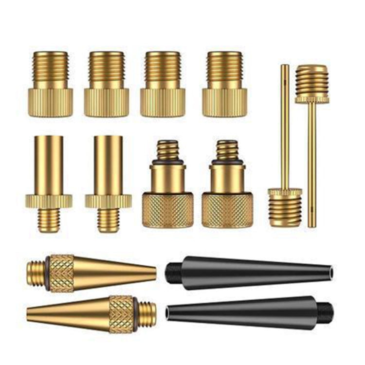Bicycle Valve Adapter Set - Multi-Piece Bike Pump Accessories Kit