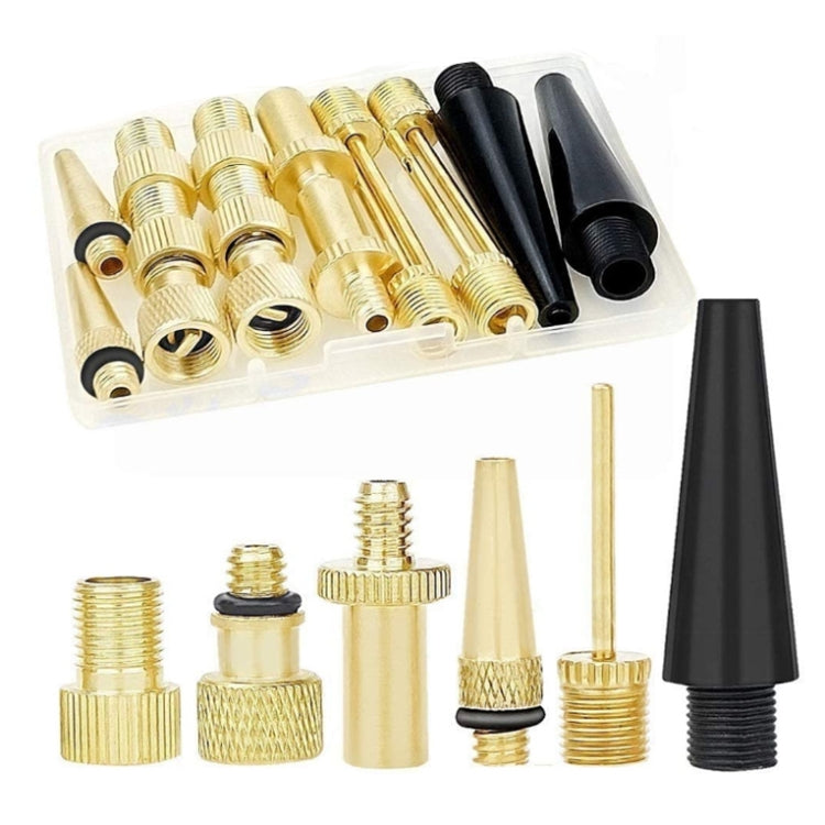 Bicycle Valve Adapter Set - Multi-Piece Bike Pump Accessories Kit