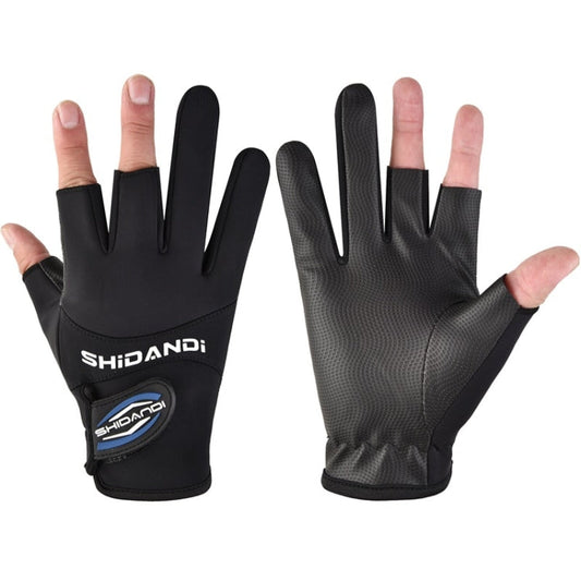 Fishing Fingerless Gloves - Waterproof Non-Slip Lure Fishing Gear