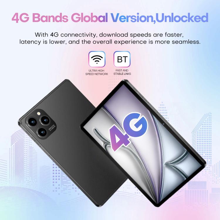 Pad 8 Pro 10.1" 4G LTE Android Tablet - 4GB RAM 32GB Storage with Keyboard, Mouse & Case