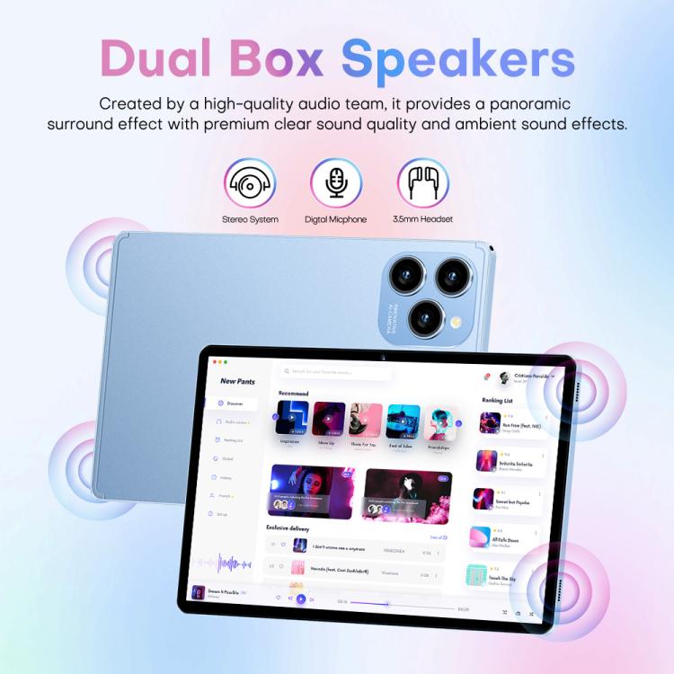 Pad 8 Pro 10.1" 4G LTE Android Tablet - 4GB RAM 32GB Storage with Keyboard, Mouse & Case