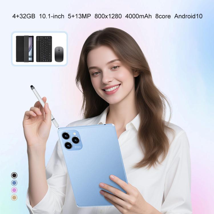 Pad 8 Pro 10.1" 4G LTE Android Tablet - 4GB RAM 32GB Storage with Keyboard, Mouse & Case