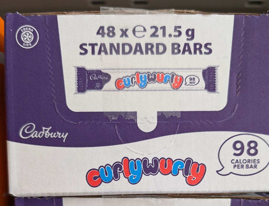 Curly Wurly Standard Bars (48 x 21.5g) Ex store hartlepool