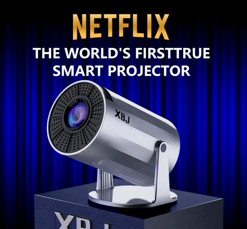 4K Wi-Fi projector on table setup