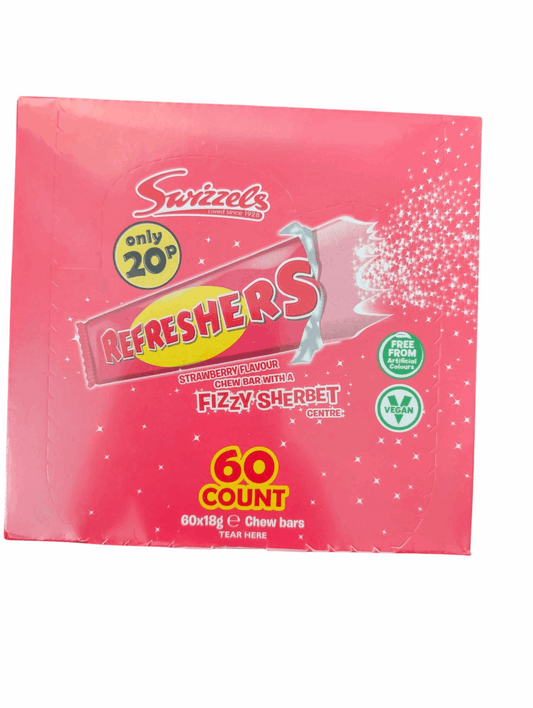 Swizzels Refreshers Chew Bars – Box of 60