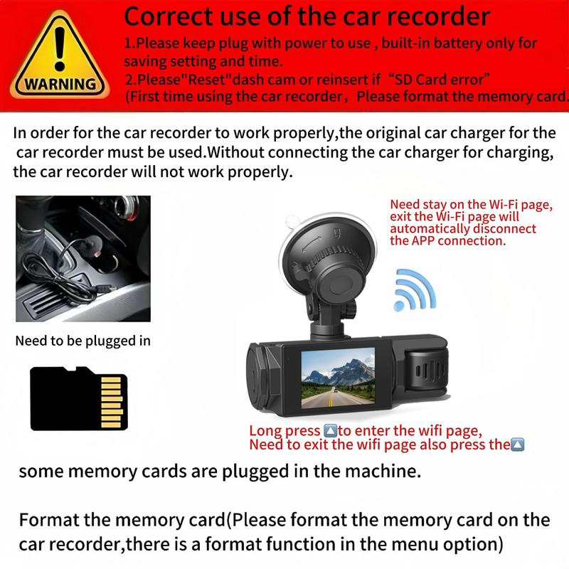 3-Channel Dash Cam with WiFi & 32GB Memory – Front, Inside & Rear Recording Ex store hartlepool