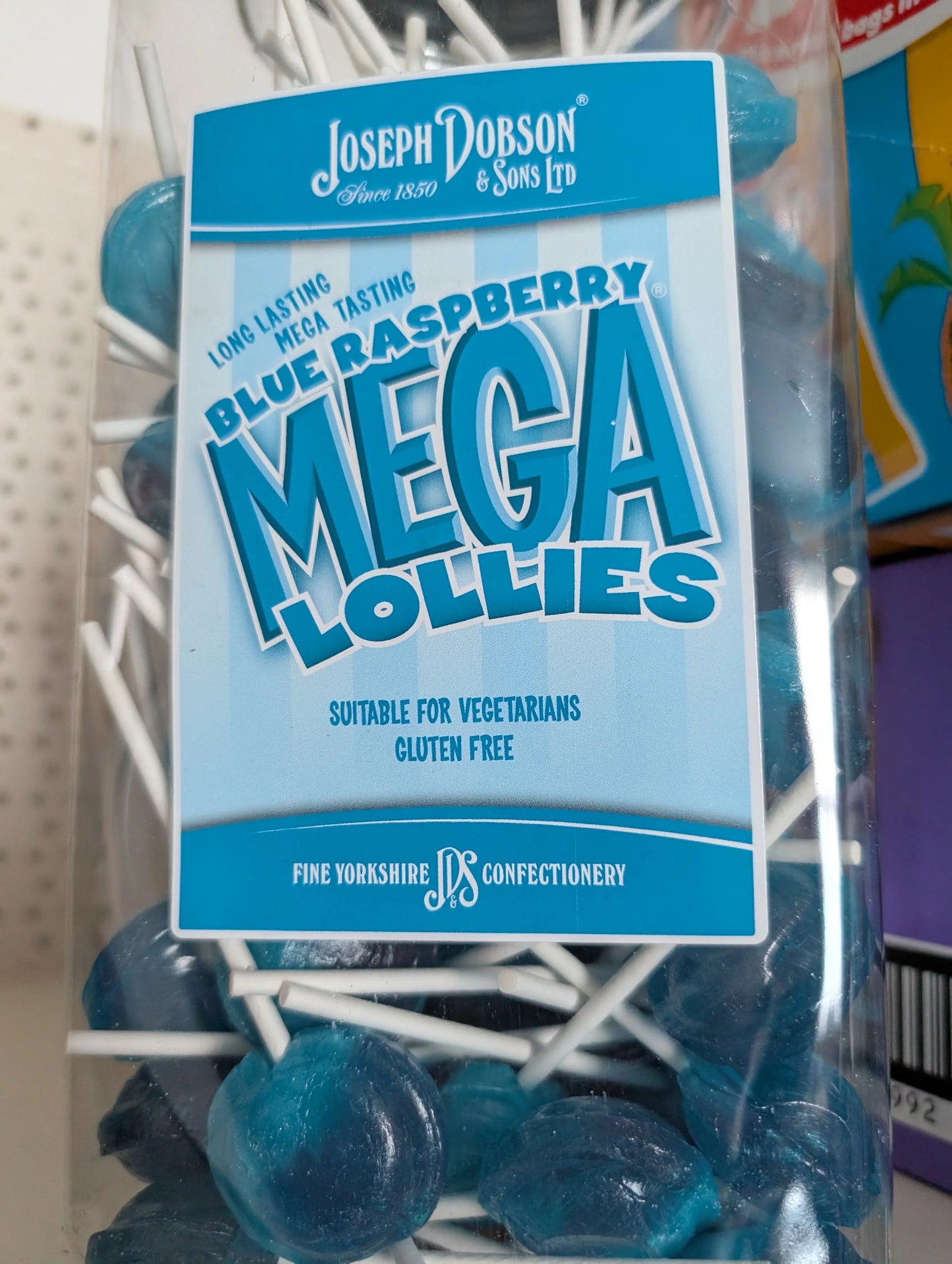 Joseph Dobson’s  Mega Lollies various flavour
