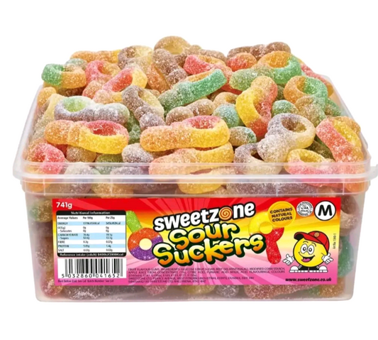 Sweetzone Sour Suckers – Tub of 741g