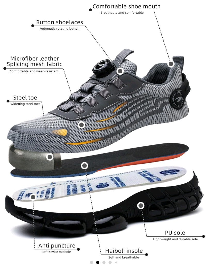 Men's Steel Toe Work Shoes – Comfortable, Safe & Stylish Ex store hartlepool