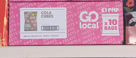 Go Local Cola Cubes – Box of 10 x 130g Bags