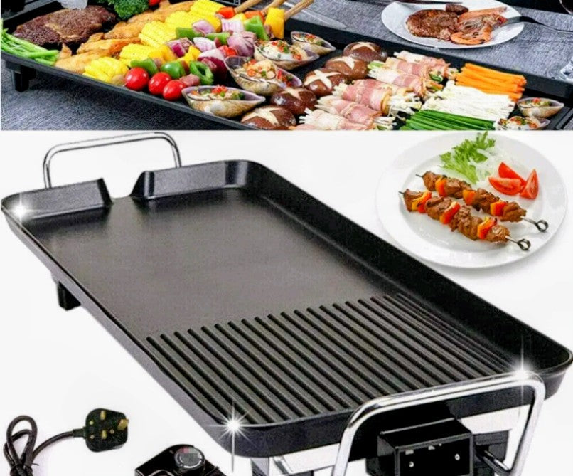 Multi-Functional Electric Baking Tray & Grill – XXL Flat Plate Cooker