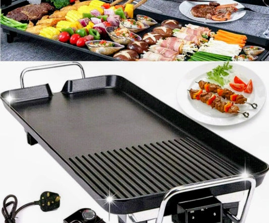 Multi-Functional Electric Baking Tray & Grill – XXL Flat Plate Cooker