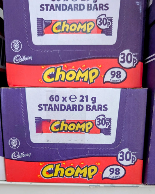 Cadbury Chomp Bars – Box of 60 (21g each)