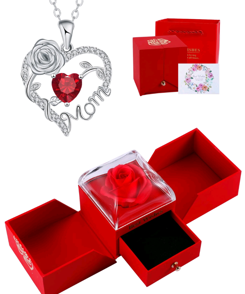 Gorgeous gift for your mum, rose necklace.