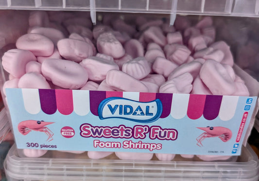 Vidal Sweets R’ Fun Foam Shrimps – 300 Pieces