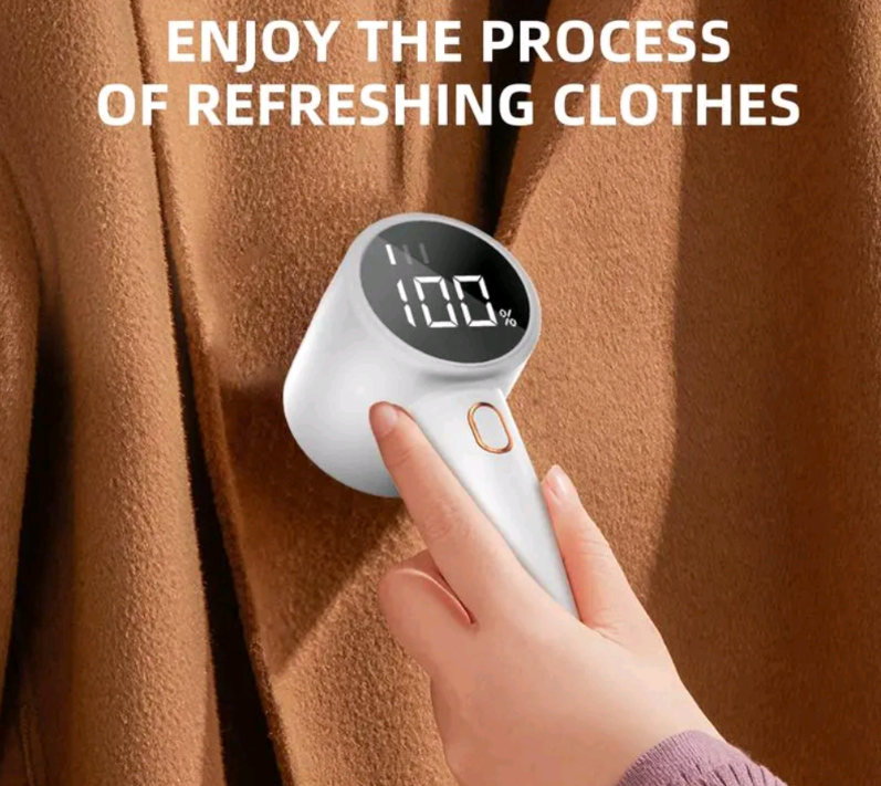 Rechargeable 3-Speed Fabric Lint Remover with Stainless Steel Blade