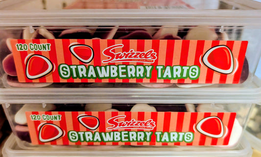 Swizzels Strawberry Tarts 120 Count Tub | Classic British Sweets