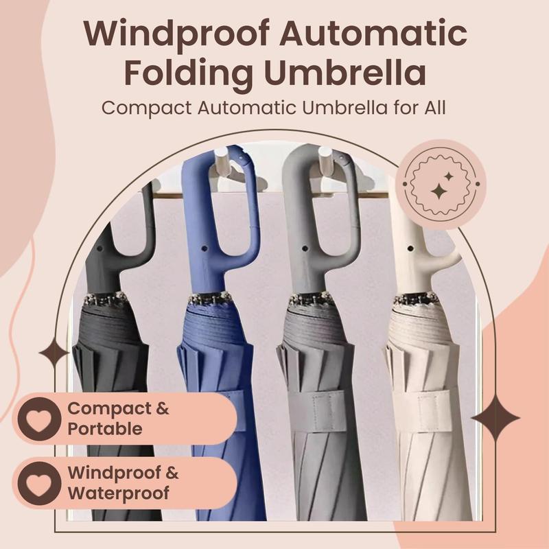 Windproof Automatic Folding Umbrella Ex store hartlepool