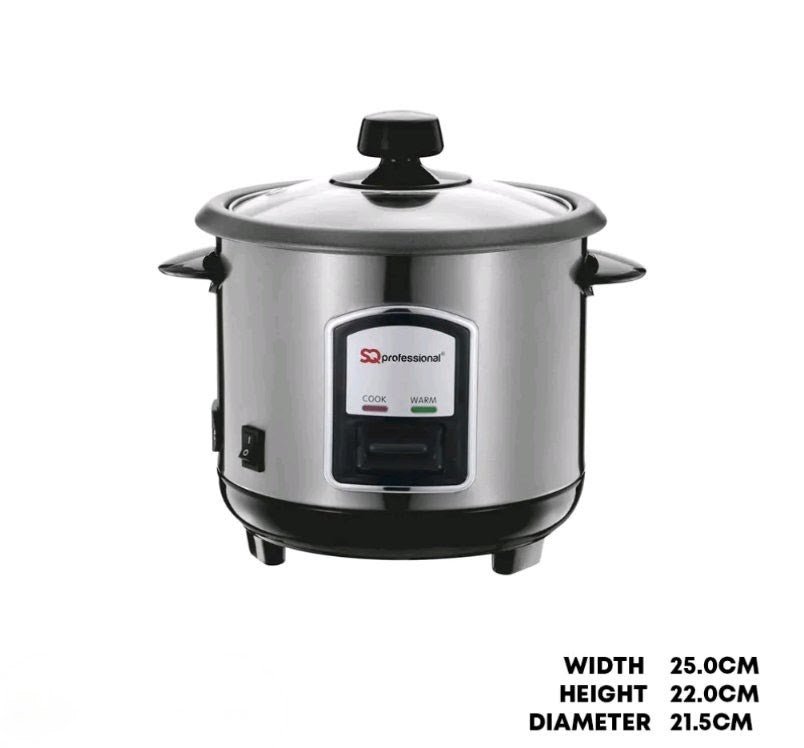 Lustro Stainless Steel Rice Cooker - 0.8L, 350W Ex store hartlepool