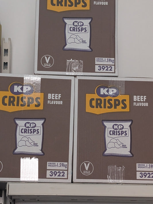 KP Crisps Beef Flavour – Box of 48