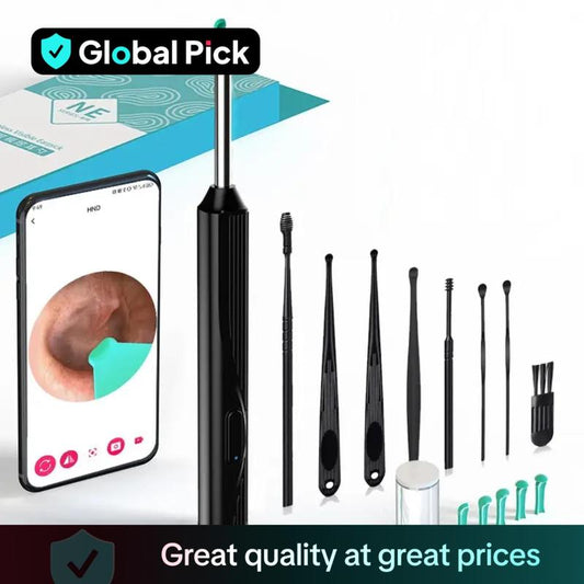 Smart earwax removal tool with HD camera and LED light for home use
