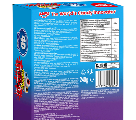 Amos 4D Gummy Eyeballs – Fruity Halloween Candy Fun