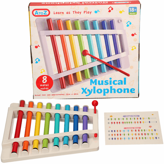 AtoZ Kids Xylophone Glockenspiel Musical Toy Xmas Gift with Mallet U&C Solutions Ltd