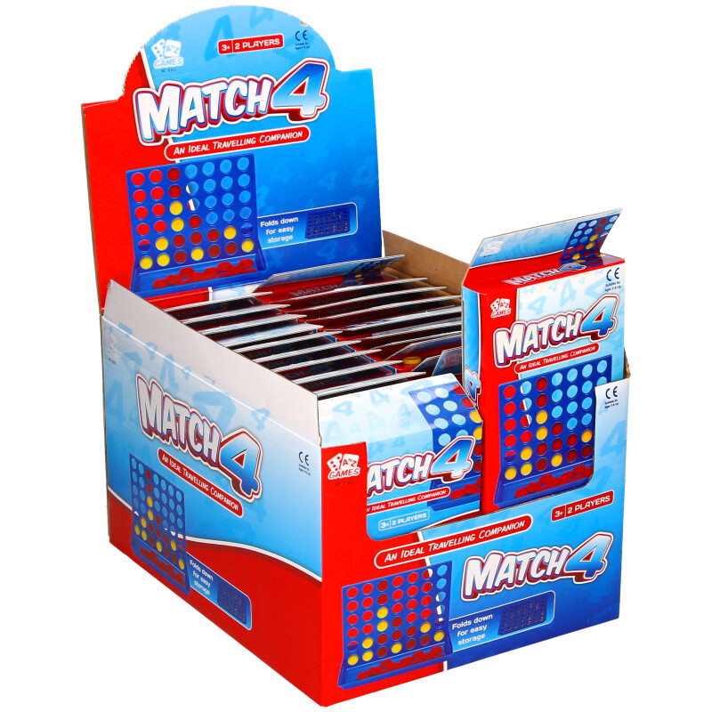 FOUR IN A ROW LINE CONNECT 4 Family Board Game Fun Children Educational Learning